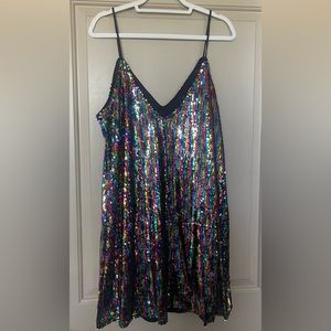 Multicolored Sequin Dress